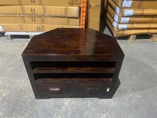 Mango Wood 85cm Corner TV Unit