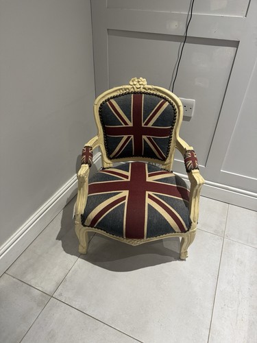 Antique union jack flag chair - antique,