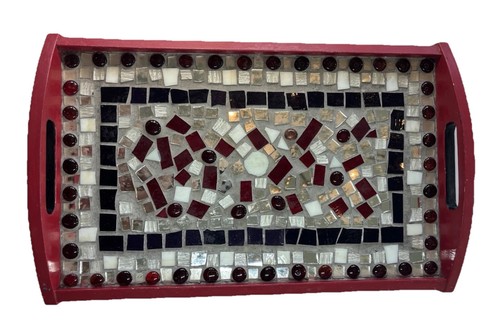 Handmade mosaic serving tray - handmade,