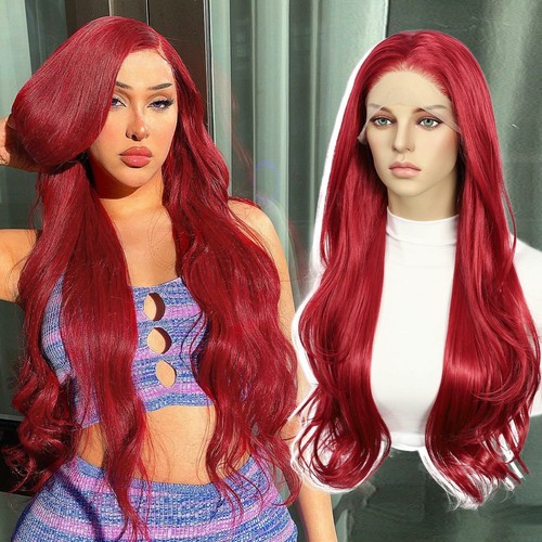 Long red wig 13x3 - wig, lace