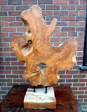 1980s vintage unique Holkham Hall elm fragment sculpture Titchmarsh Goodwin