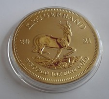 2021 SOUTH AFRICA KRUGERRAND GOLD PLATED SPACE EDITION ANTELOPE REEBOK
