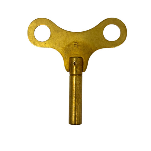 Clock winding key brass - clock,