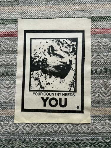 Crass large back patch - back, hand