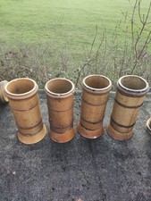 Salt glazed chimney pots - glazed,