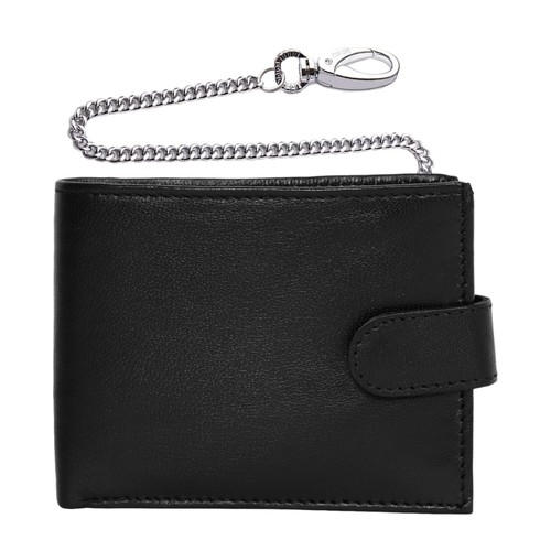 Black real leather biker - biker, mans