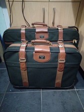Pair of Retro Antler Suitcases
