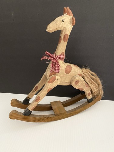 Antique rocking giraffe - rocking,