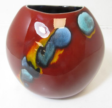 Poole Pottery Purse Vase Odyssey Design Large