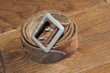 WW2 Genuine German Wehrmacht Officer Belt brown leather, well used by looks nice