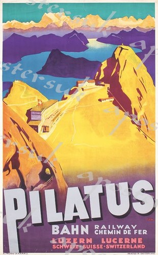 Vintage swiss mount pilatus - vintage,