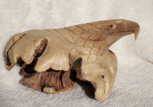Wooden eagle head 16cm - eagle's,