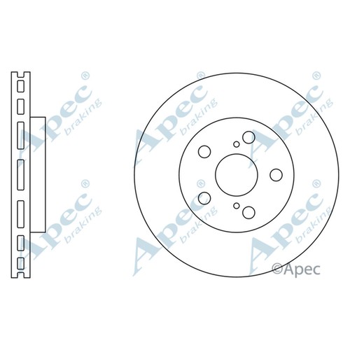 Brake discs vented front - 2x,