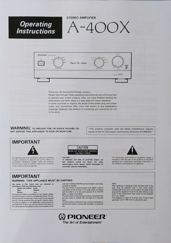 Pioneer 400x stereo - a-400x,