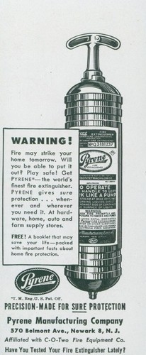 1948 pyrene fire extinguisher - 1948,