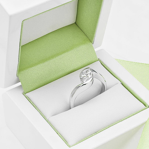 Diamond ring engagement gold - ring,