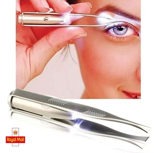 Led light tweezers slant - tweezers, slant-