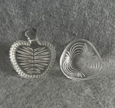 2x Vintage Mini Clear Pressed