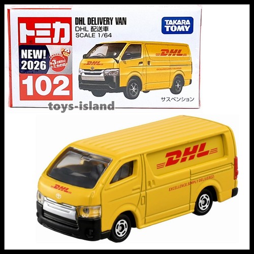 Tomica 102 dhl delivery van - delivery,