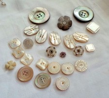 Beautiful Vintage lot of Mother of Pearl Buttons