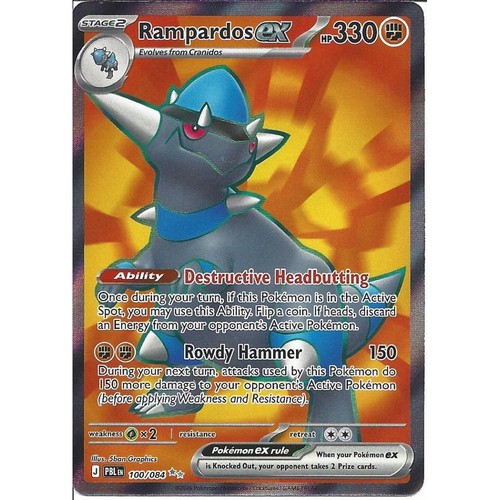 100 084 rampardos rare - 100/084,