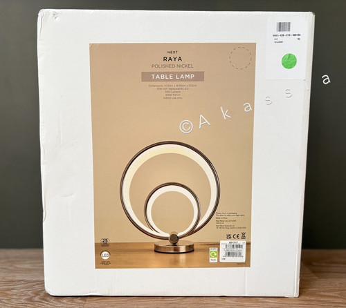 Next nickel raya led table - next,