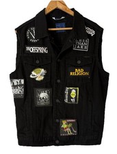 Zara Man XL Black Punk Denim