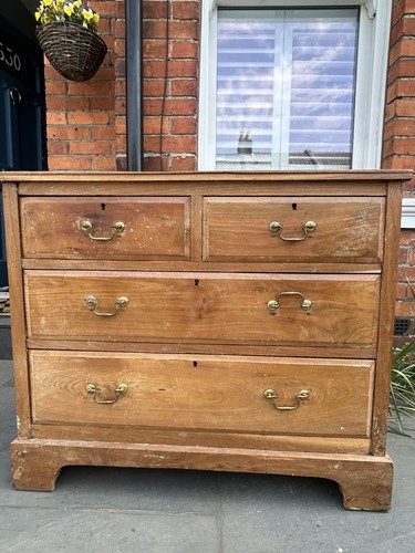 Vintage pine chest drawers - pine, of
