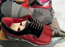 Mens Lace Up Shiny Patent Dress Party Formal Wedding Office Smart Suit Shoes UK