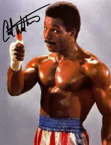 Carl weathers signed 8x10 - signed,