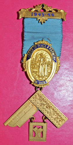 Masonic past master jewel - past,