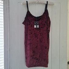Burgundy Red Mini Velvet Dress