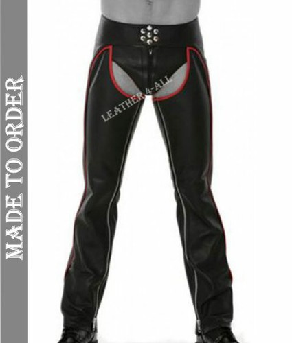 Men real leather chaps - men's,