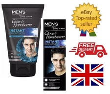 UK Mens Fair And Lovely Glow And Handsome Face Wash 100g Cream 50g - Brightness 
