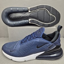 Nike Air Max 270 Trainers Men's UK 10.5 Blue White Lightweight Running Sneakers