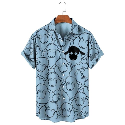 Mens button down cute - down, black