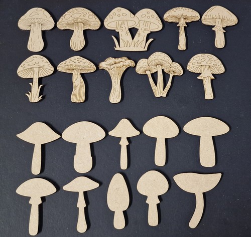 Mushroom toadstool mdf - 10,
