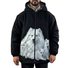 Unisex Animal Print Sherpa