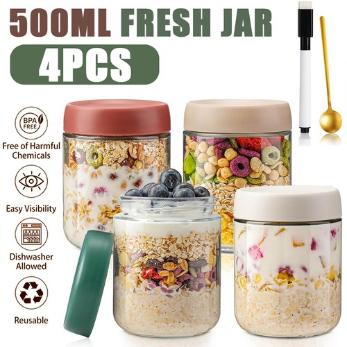 4pcs glass mason jars lids - jars,
