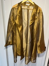 Jaeger Womens Gold Chiffon