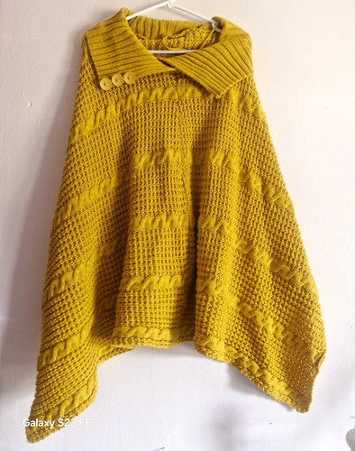 Womens yellow cable knit - cable,