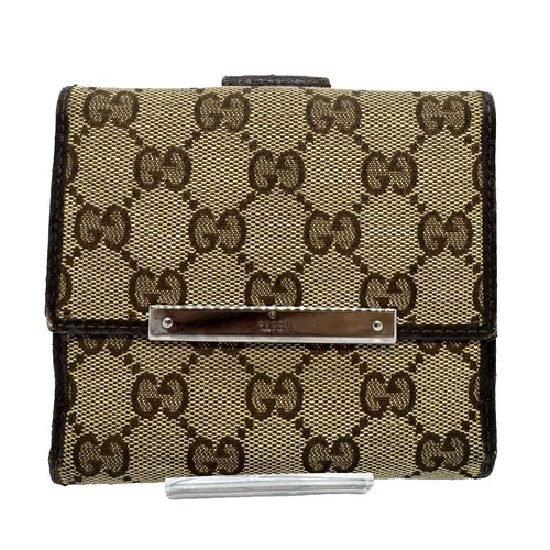 Gucci canvas bifold wallet - canvas,