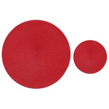 2pc/6pc Round Slip Place Mats