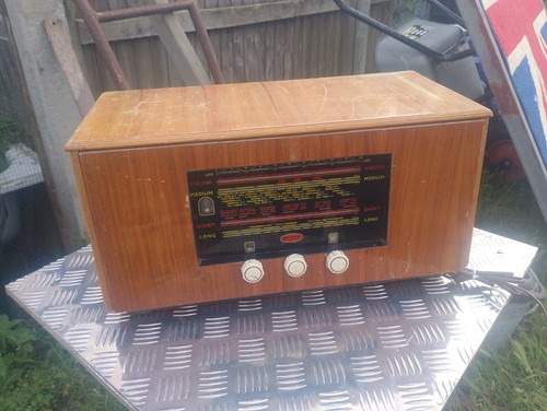 Vintage retro valve radio - valve,