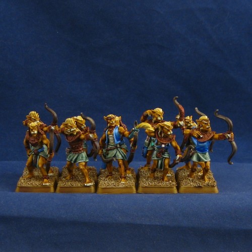 Painted male archers basti - 10, archers,