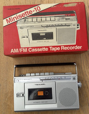 Vintage Realistic Minisette 10 Radio Cassette Tape Recorder Boxed Fully Working