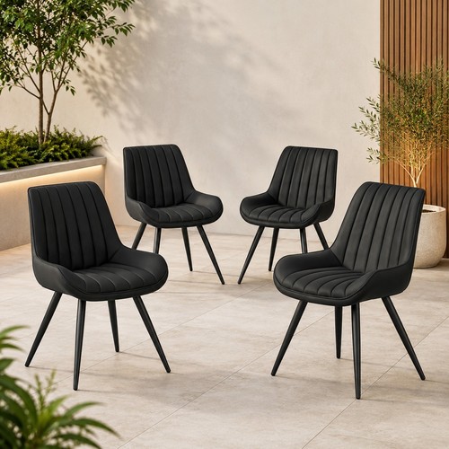Set black upholstered - set,