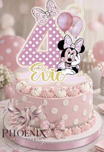 Personalised minnie cake - personalised,