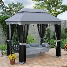 3Person Canopy Gazebo Swing