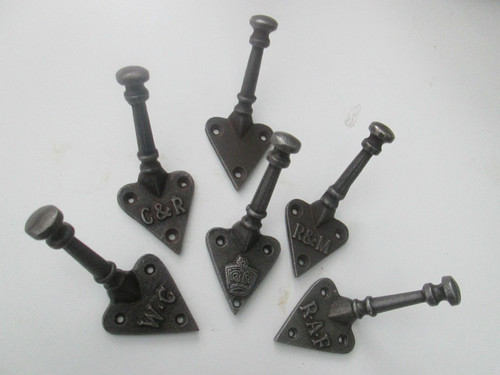 Coat hook cast iron antique - iron,